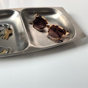 Vintage Silver Catch All Tray